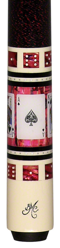 Meucci BMC Casino 9 White/Pink Pool Cue with Pro Shaft - BMC9PRO