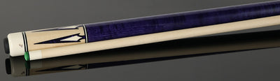 Pechauer JP T Series No-Stained Maple with Purple Pearl Points No Wrap Pool Cue
