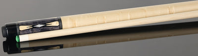 Pechauer Pro R Series Smoke-Stained Maple with Maple Points and Pearl Diamonds No Wrap Pool Cue