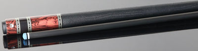 Rhino Retro Series Cocobolo Graphic Carbon Pool Cue with Embossed Lizard Wrap