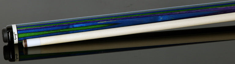 Jacoby Element Wind Cue Laminated Gray/Green/Blue - JACLAMWIND