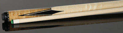 Pechauer JP T Series Natural-Stained Maple with Sim. Ebony Inlays No Wrap Pool Cue