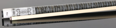 Viking  Defender Series Premium Smoke Stained Birdseye Maple with White Pearl and Black Inlays Play Cue - DF0911