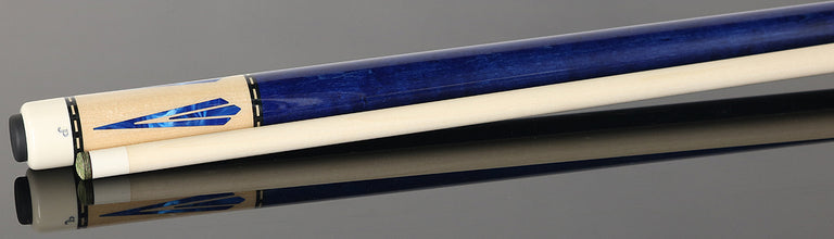 Pechauer JP T Series Natural Maple with Blue Points Pool Cue with Irish Linen Wrap