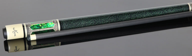 Meucci 2020 Cue - Grey - Green Pearl - Black/Green Wrap - Carbon Shaft