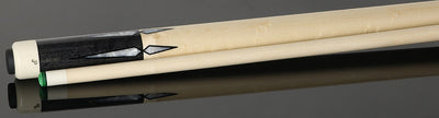 Pechauer JP T Series Carbon-Stained Maple with Sim. Ivory Points No Wrap Pool Cue