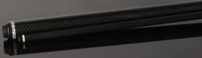 Jacoby Game Changer Series Carbon with White Buffalo Turquoise Ring Play Cue with 12.70mm Jacoby Black V4 Carbon Fiber Shaft