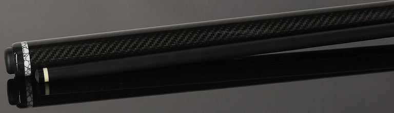 Jacoby Game Changer Series Carbon with White Buffalo Turquoise Ring Play Cue with 12.70mm Jacoby Black V4 Carbon Fiber Shaft