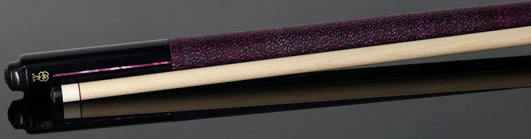 McDermott Black Urethane with Pink Pearl Inlays Cue of the Month with G-Core Shaft