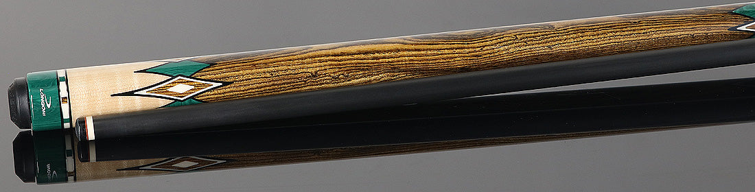 Longoni Diamond No Wrap Pool Cue with Luna Nera Shaft - Progessive