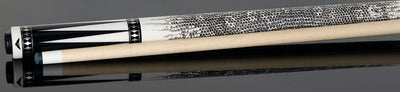 Cueroc Pterosaur 1 Ebony Dymondwood with White Juma Points Pool Cue with Ring-Tailed Lizard Wrap