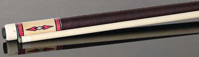 Pechauer JP T Series Pink-Stained Maple Pool Cue with Linen Wrap