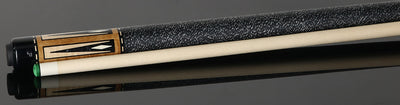 Pechauer JP T Series Natural-Stained Maple with Black Pearl and Maple Points Pool Cue with Irish Linen Wrap