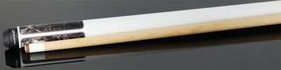 Players Brown Marble with Matte White Graphic Series Pool Cue - G4145