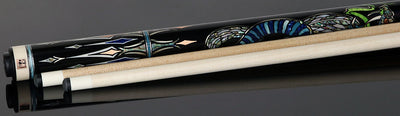 Cuelees Limited Editon Snake Pool Cue with 2 Wood Shafts - CLESNAKE