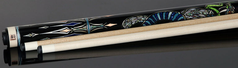 Cuelees Limited Editon Snake Pool Cue with 2 Wood Shafts - CLESNAKE