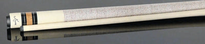 Meucci Ultra Piston 1 Imitation Ivory and Tulipwood Points Pool Cue with Pro Shaft - UP-1