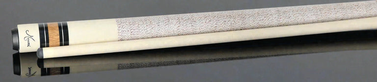 Meucci Ultra Piston 1 Imitation Ivory and Tulipwood Points Pool Cue with Pro Shaft - UP-1
