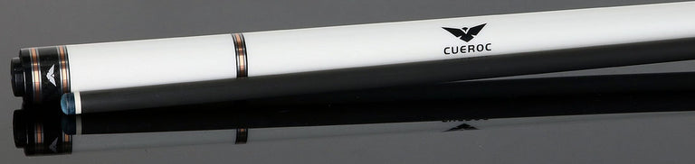Cueroc Galaxy 2 White Colored Maple No Wrap Pool Cue with Carbon Fiber Shaft