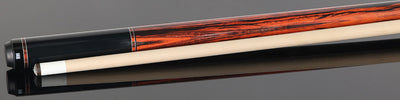 1811 Model 2 Black Forearm and butt Sleeve with Coco Graphic Wrapless Pool Cue Butt - Uni-Loc