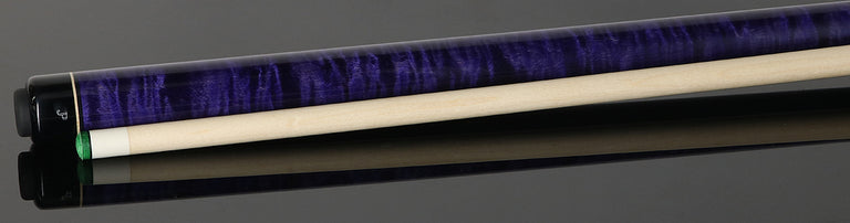 Pechauer JP T Series Natural-Stained Maple with Purple Point Inlays No Wrap Pool Cue