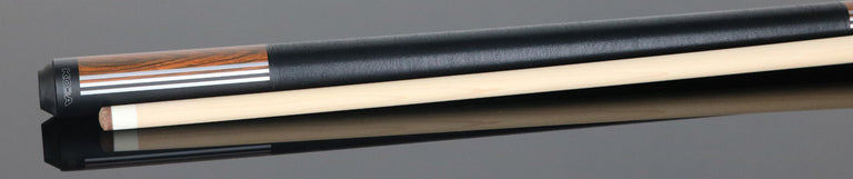 KODA Split Design Black and Cocobolo Graphic Pool Cue - KD29CO