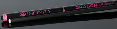 Infinity Dragon Flight Carbon Fiber Long Jump Cue - Pink