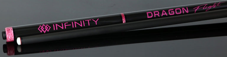 Infinity Dragon Flight Carbon Fiber Long Jump Cue - Pink