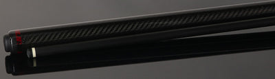 Jacoby Game Changer Series Carbon with Blood Jasper Ring Play Cue with 12.70mm Jacoby Black V4 Carbon Fiber Shaft