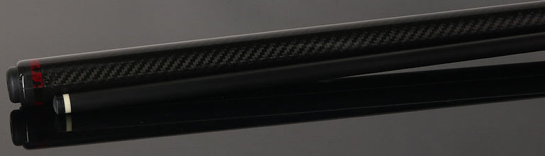 Jacoby Game Changer Series Carbon with Blood Jasper Ring Play Cue with 12.70mm Jacoby Black V4 Carbon Fiber Shaft