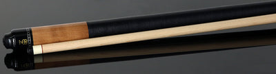 McDermott Walnut Stained Maple Forearm with Black PointsPool Cue - G333
