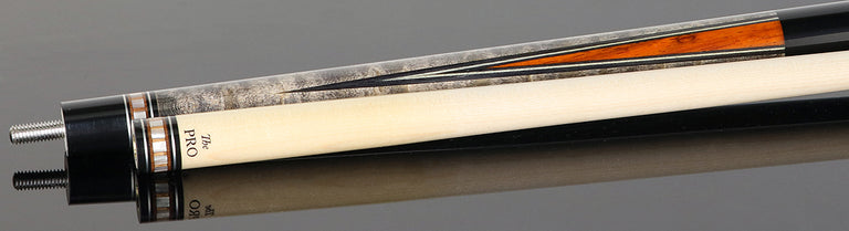 Meucci Freshman 1 Gray-Stained Maple and Cocobolo Points Pool Cue with the Pro shaft