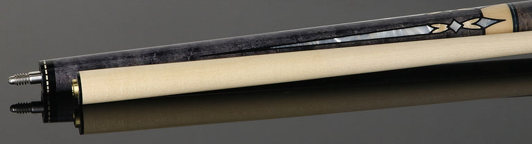 Pechauer JP T Series Smoke-Stained Maple with Pearl Point Inlays No Wrap Pool Cue