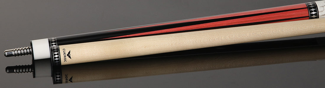 Cueroc Pterosaur 2 Ebony Dymondwood with Pink Dymondwood Points