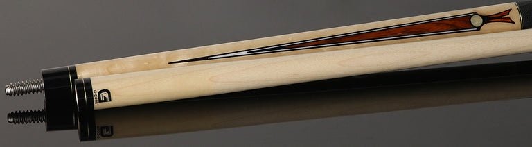 McDermott 50th Anniversary Series Birdseye Maple with Cocobolo Points Cue with G-Core Shaft and Commemorative 1x1 Case