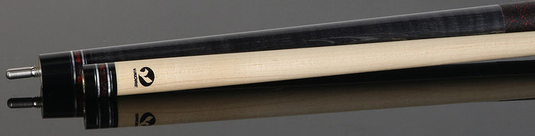 Viking Twilight Series Smoke-Stained Curly Maple with Crimson Storm Premium Pearl Play Cue