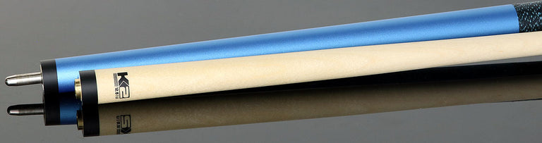 K2 Matte Metallic Blue Pool Cue with 12.50mm K2 LD Shaft