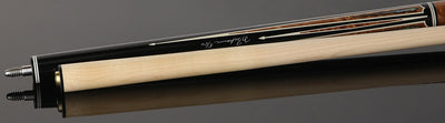 Pechauer Limited Edition Ebony with Quilted Sapele Points and Abalone Inlays Pool Cue - PL39