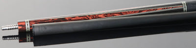 Rhino Retro Series Cocobolo Graphic Carbon Pool Cue with Embossed Lizard Wrap