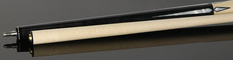 Pechauer JP T Series Carbon-Stained Maple with Sim. Ivory Points No Wrap Pool Cue