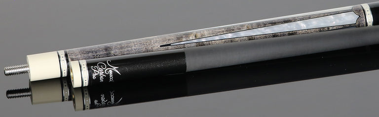 Meucci 2020 Cue - Grey - Mother of Pearl - Black Wrap - Carbon Shaft