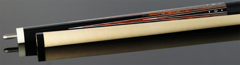 Players Black, Cocobolo, and Thuya Burl Graphic Series Pool Cue - G4144