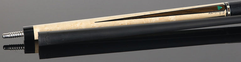 Jacoby Gambler Malachite Custom Pool Cue with 12.3mm Jacoby Black V4 Carbon Shaft