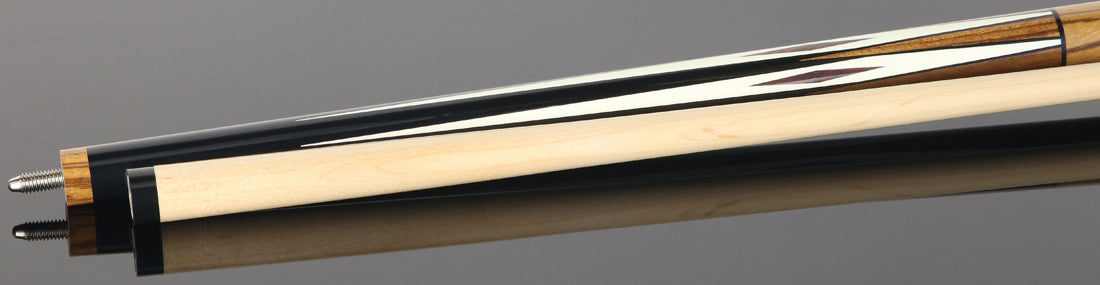 Players Sneaky Pete Black with Zebrawood Graphic Series Play Cue
