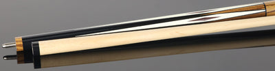 Players Sneaky Pete Black with Zebrawood Graphic Series Play Cue - SPSP31