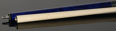 Pechauer JP T Series Blue-Stained Maple Pool Cue with Linen Wrap