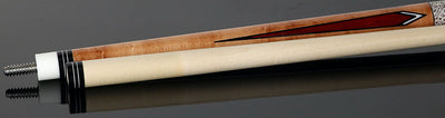 McDermott 50th Anniversary Series Birdseye Maple with Liberty Wood Points Cue with Standard Maple Shaft and Commemorative 1x1 Case