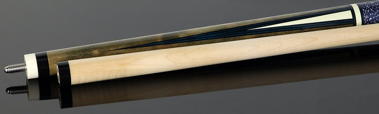 Players Classic Series Smoke Grey Stained 4 Point Graphic Pool Cue - C810