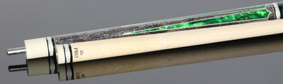 Meucci 2020 Cue - Grey with Green Pearl and Black/Green Wrap - Pro Shaft