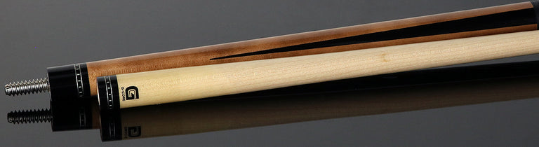 McDermott Walnut Stained Maple Forearm with Black PointsPool Cue - G333